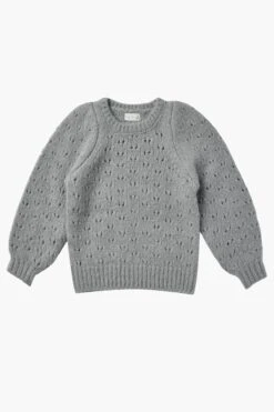 Baby Girls Sweater Rylee + Cru Balloon Dusty Blue