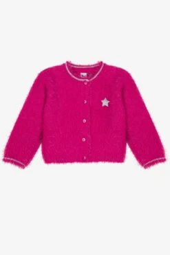 3pommes Fuchsia Star Baby Girls Cardigan