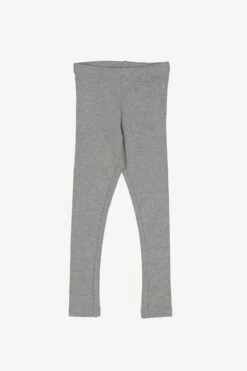 Wheat Rib Girls Leggings - Grey