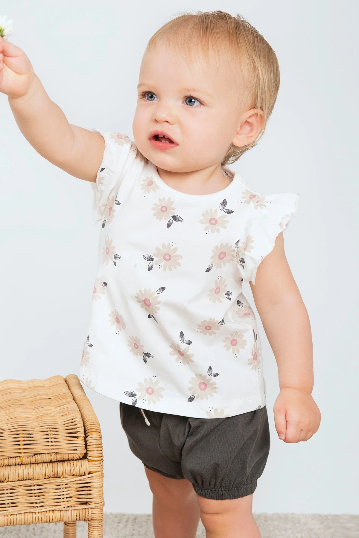 Petit Lem Marguerites Baby Girls 3-Piece Set - Image 3