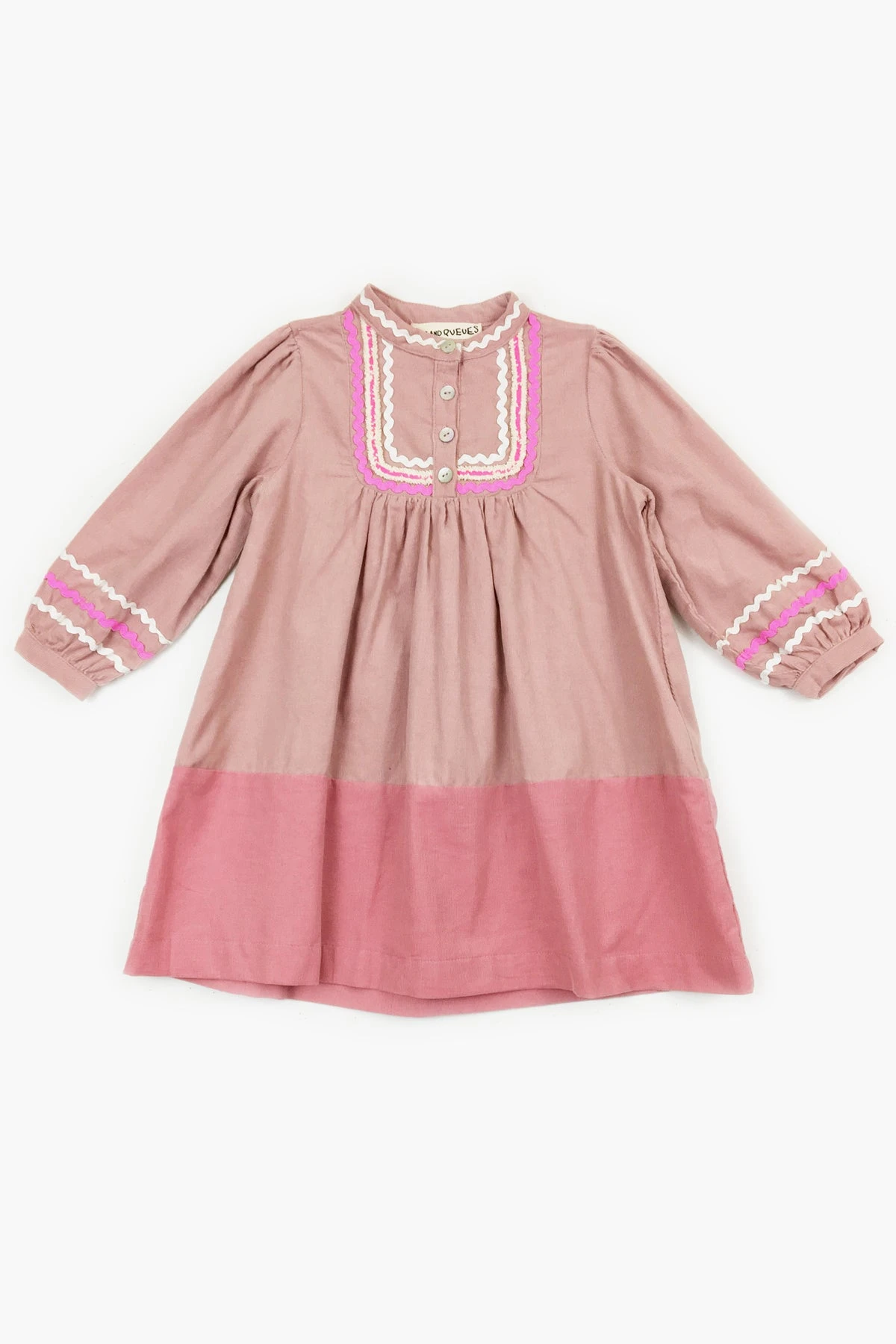 Peas And Queues Sparrow Girls Dress - Pink - Image 2