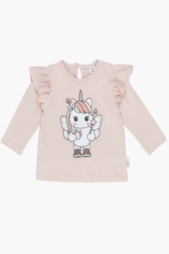 Huxbaby Fairy Unicorn Frill Girls Shirt