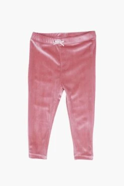 Pink Chicken Rose Velour Girls Legging (Size 6/12M Left)
