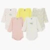 Baby Onesie Petit Bateau 5-Pack - Multi Spring