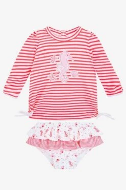 Sunuva Baby Girls Seahorse Swim Set