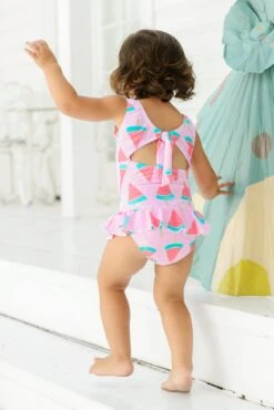Snapper Rock Watermelon Skirt Baby Girls Swimsuit