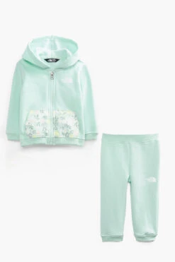 North Face Camp Fleece Baby Set - Misty Jade (Size 12M Left)