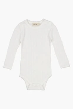 Baby Onesie MarMar Copenhagen Benedicte Pointelle Girls - Cloud