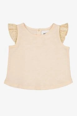 Blune Blush Ruffle Sleeve Girls Top