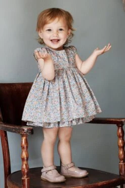 Wheat Christel Baby Girls Dress Set (Size 6M Left)