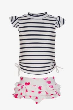 Hearts Ruffle Baby Girls Set