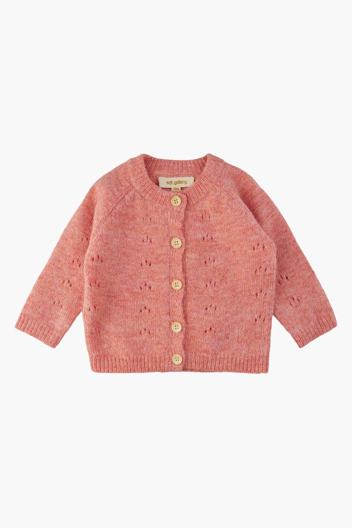 Baby Girl Sweater Soft Gallery Jo Needledrop Cardigan - Image 2