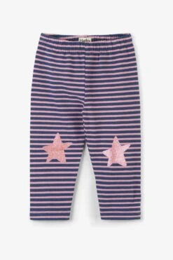 Hatley Navy Stripe Baby Girls Leggings