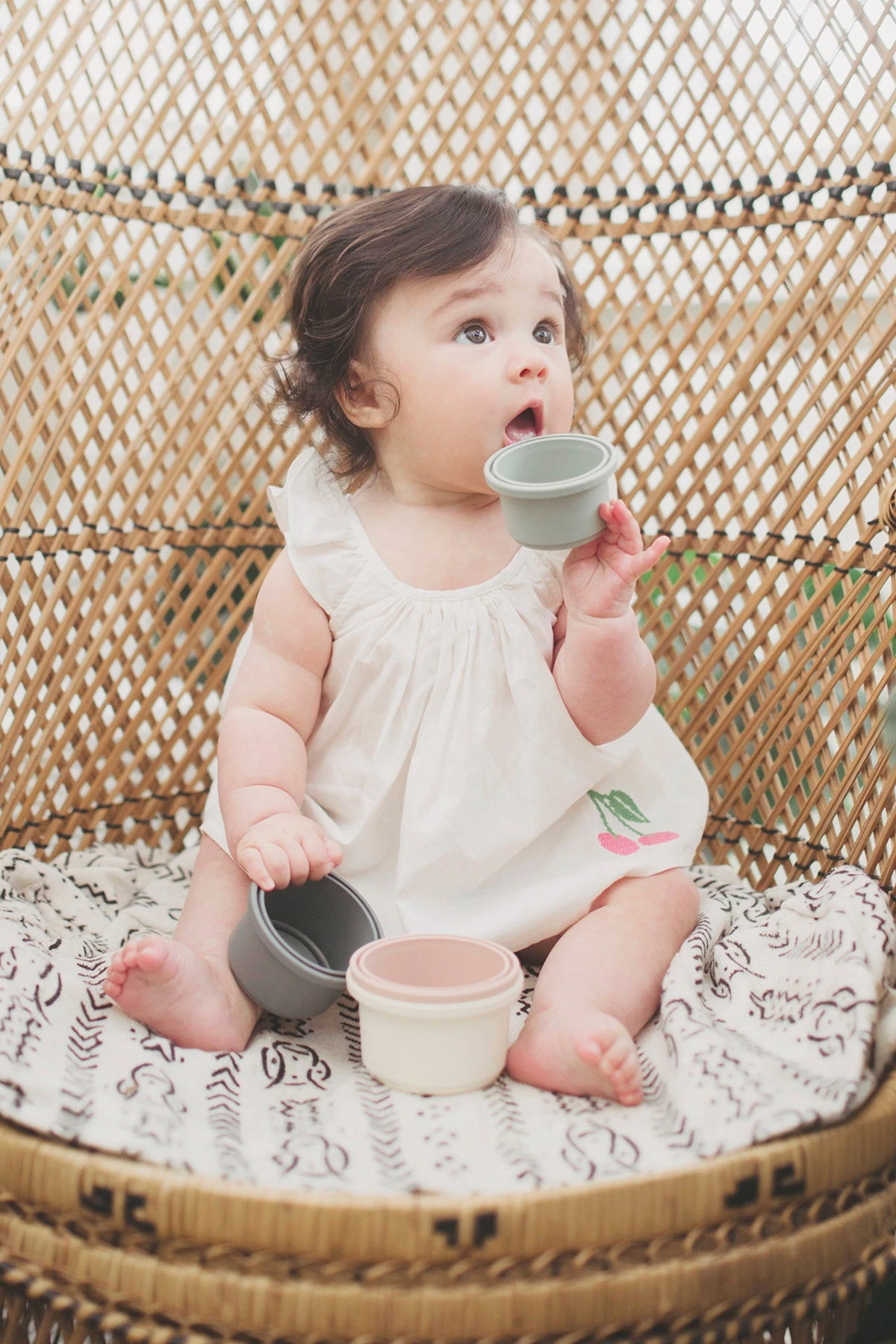 Everbloom Petal Baby Girls Set - Cherry - Image 3