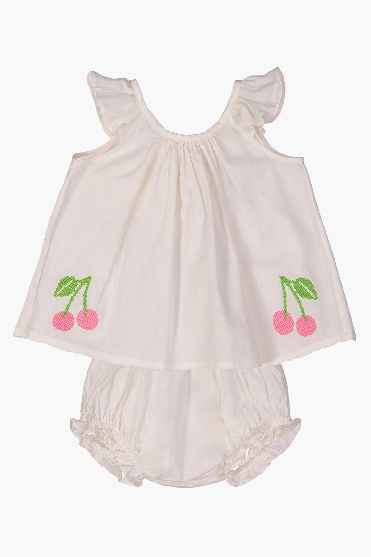 Everbloom Petal Baby Girls Set - Cherry - Image 4