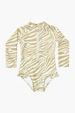 Baby Swimsuit Rylee + Cru Rashguard Zebra