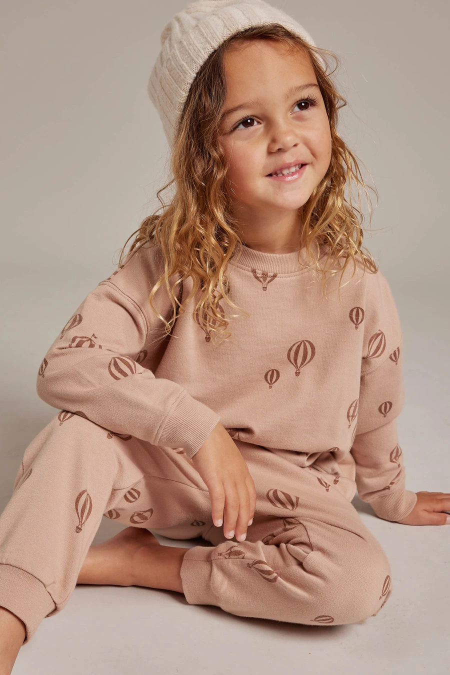 Baby Girls Sweater Rylee + Cru Hot Air Balloons - Image 2