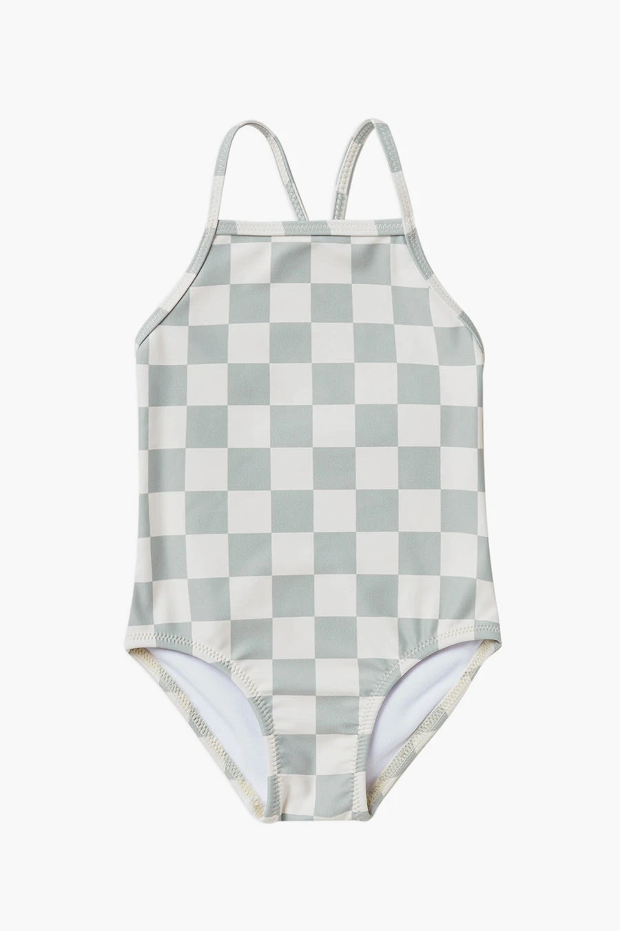 Girls Swim Rylee And Cru Sky One-Piece Blue Check