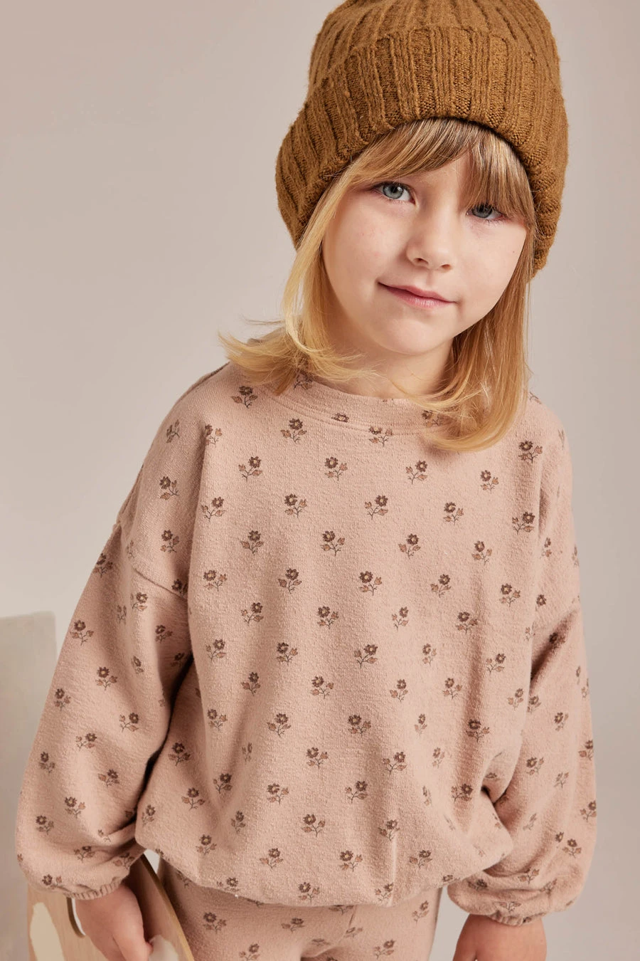 Baby Girls Sweater Rylee + Cru English Rose - Image 2