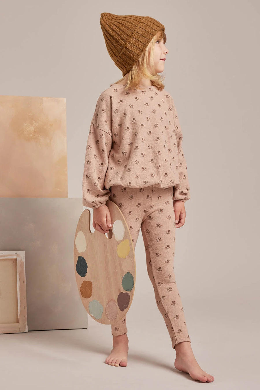 Baby Girls Sweater Rylee + Cru English Rose - Image 3