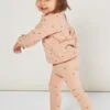 Rylee + Cru Star Knit Girls Legging - Rose (Size 6/12M Left)