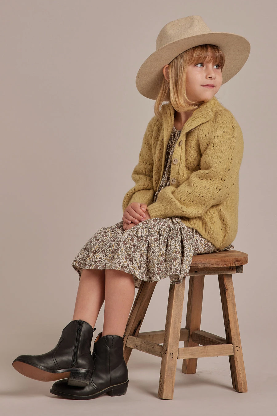 Girls And Baby Girl Sweater Rylee + Cru Tulip Cardigan - Image 3