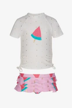 Snapper Rock Watermelon Ruffle Baby Girls Swim Set